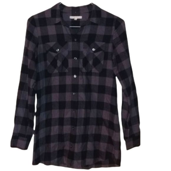 Eliot Purple And Black Button Up Flannel 💜🖤👀 !! - Picture 1 of 11